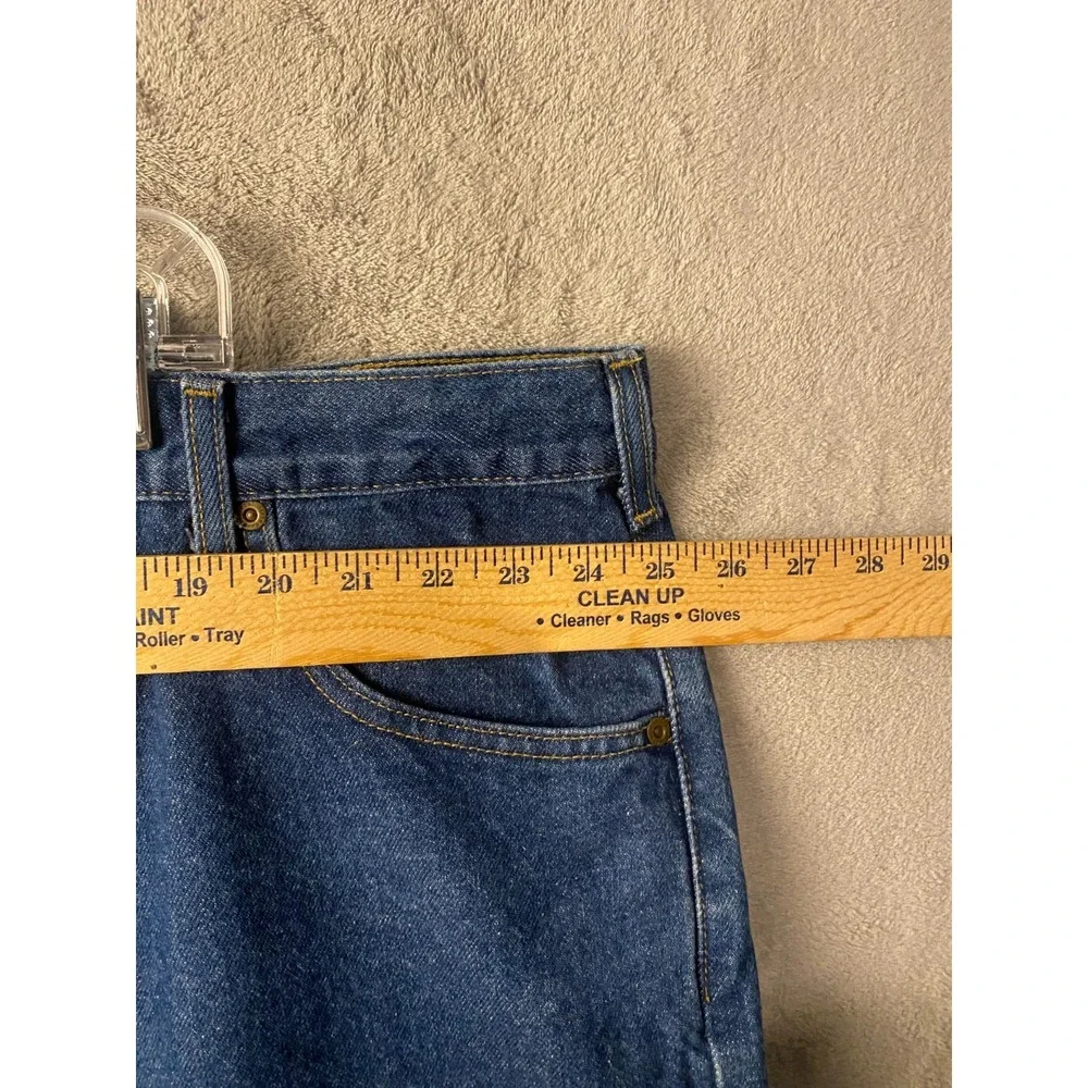 Carhartt Men's Jeans 50x30 Blue B160 DST Relaxed Fit Workwear Denim